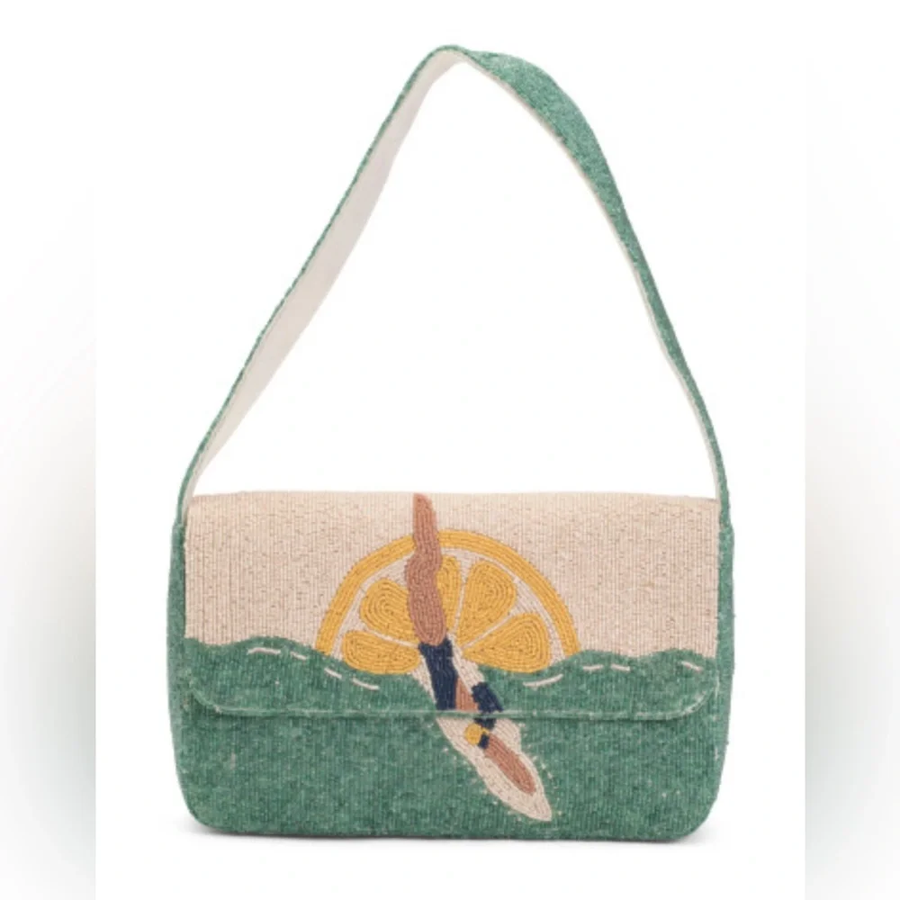 TJ Maxx Beaded Lemon Swimmer Shoulder Bag Viral TikTok Purse Marshalls OS NWT - Picture 6 of 6
